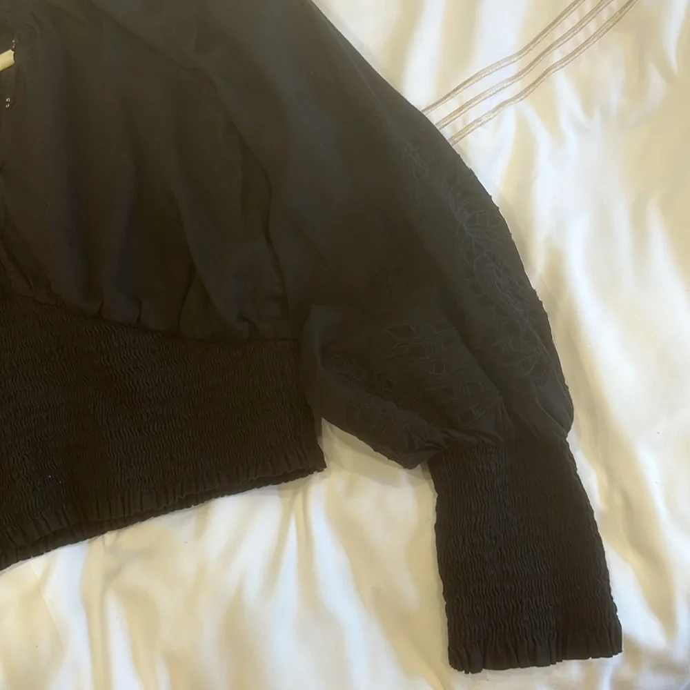 Cleobella Black Cropped Top